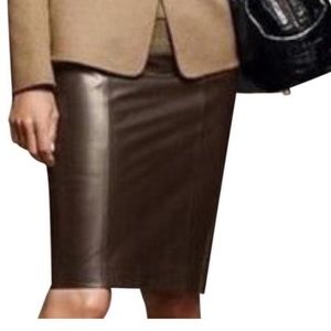 Talbots Leather Skirt